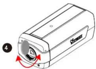 Vivotek Supreme IP8162 - Fine-tune the CS-Mount - 4