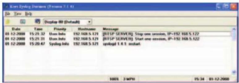Vivotek Supreme IP8162 - Log server settings - 2