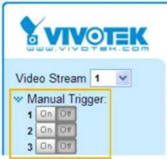 Vivotek Supreme IP8162 - ■ Manual Trigger - 3