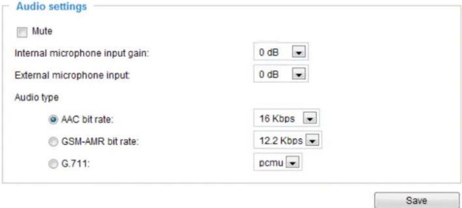 Vivotek Supreme IP8162 - Audio Settings - 1