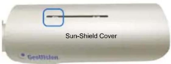 Geovision Target GV-EDR1100 - Inserting the Sun-Shield Cover - 2