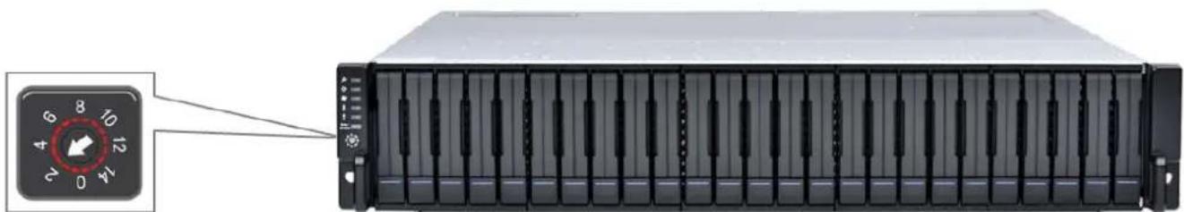 Infortrend EonStor DS 1024 Gen2 - Seng the expansion enclosure ID - 1