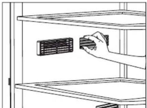 GRUNDIG GQN1233XN - Description and cleaning of odour filter - 2