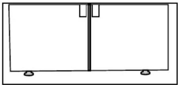 GRUNDIG GQN1233XN - Adjusting the stands - 1
