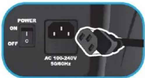 POWER ON OFF AC 100-240V 50/60Hz