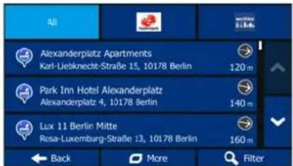 BLAUPUNKT TravelPilot 53² - List All Places - 3