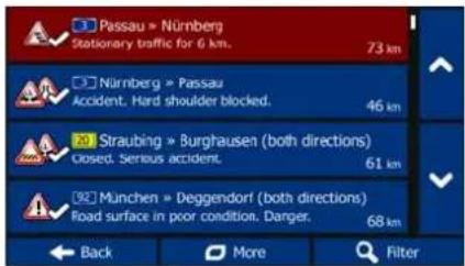 Passau » Nürnberg Stationary traffic for 6 km. 73 km Nürnberg » Passau Accident. Hard shoulder blocked. 46 km Straubing » Burghausen (both directions) Closed. Serious accident. 61 km München » Deggendorf (both directions) Road surface in poor condition. Danger. 68 km Back More Filter