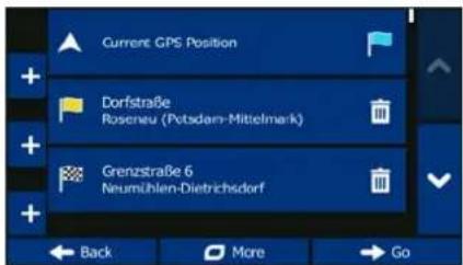 BLAUPUNKT TravelPilot 53² - Building a route from the list of destinations (Create Route) - 6
