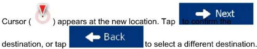 BLAUPUNKT TravelPilot 53² - Combined Search - Navigating to an intersection - 2