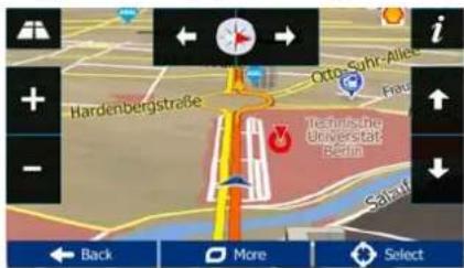 BLAUPUNKT TravelPilot 53² - Manipulating the map - 1