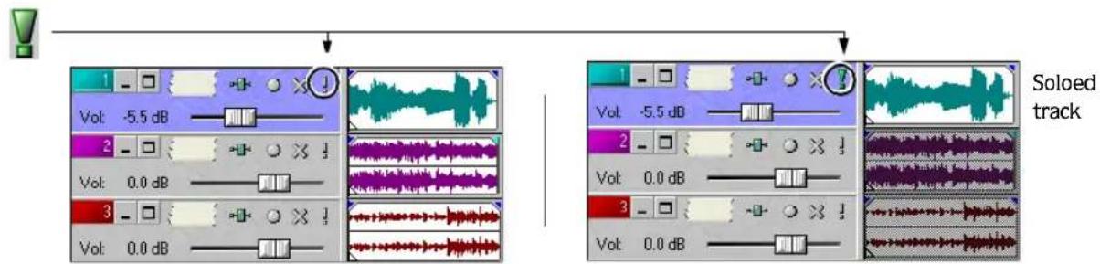 Vol: -5.5 dB Vol: 0.0 dB Vol: 0.0 dB 1 2 3 Vol: -5.5 dB Vol: 0.0 dB Vol: 0.0 dB Soloed track