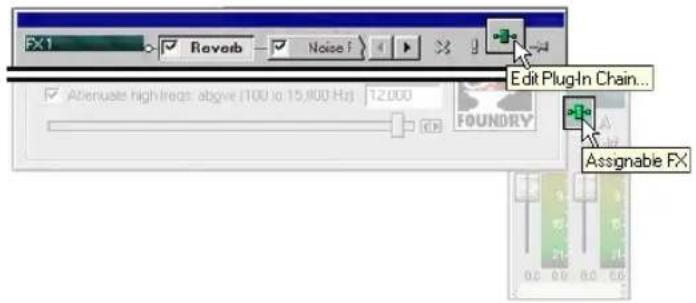 FX1 Reverb Noise Edit Plug-In Chain... Attenuate high levels: above (100 to 15,000 Hz) 12,000 FOUNDRY Assignable FX