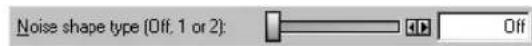 SONY Vegas Pro 1 - Noise shape type (Off, 1, or 2) control - 1