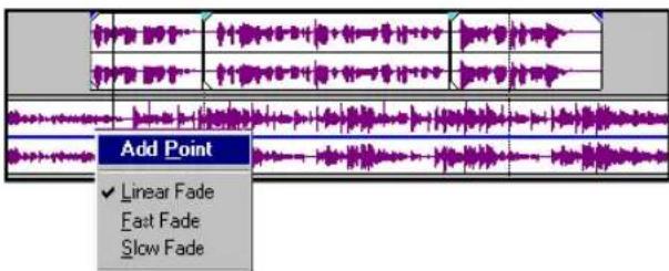 Add Point ✓ Linear Fade East Fade Slow Fade