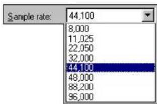 SONY Vegas Pro 1 - Sample rate (Audio tab) - 1