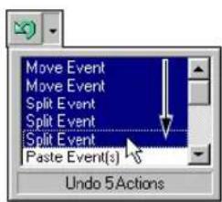 Move Event Move Event Split Event Split Event Split Event Paste Event(s) Undo 5Actions