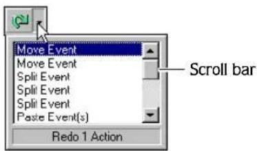 Move Event Move Event Split Event Split Event Split Event Paste Event(s) Redo 1 Action Scroll bar