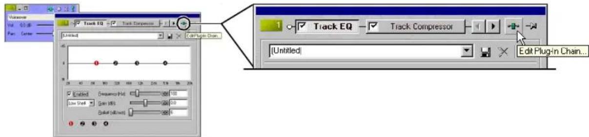 Track EQ Track Compressor ColPlayer Chain... Untitled Track EQ Track Compressor (Untitled) Edit Plug-in Chain...