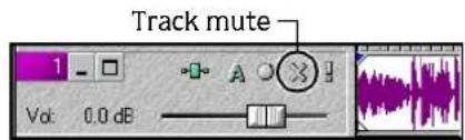 Track mute Vol: 0.0 dB