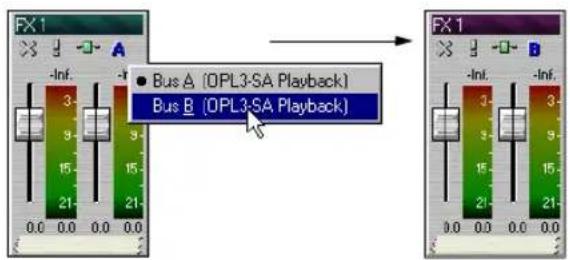 FX 1 -Inf. Bus A (OPL3-SA Playback) Bus B (OPL3-SA Playback)