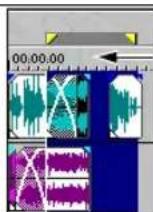 SONY Vegas Pro 1 - Deleting a time and event selection with ripple mode - 2
