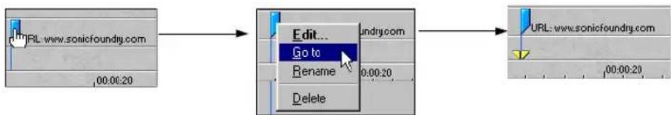 SONY Vegas Pro 1 - Placing a command marker - 7