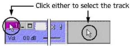 Click either to select the track Vct 0.0 dB