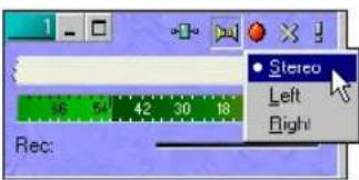 1 46 54 42 30 18 Rec: Stereo Left Right