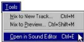 SONY Vegas Pro 1 - Opening the sound editor from Vegas Pro - 1