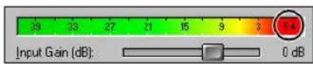 39 33 27 21 15 9 3 1.4 Input Gain (dB): 0 dB