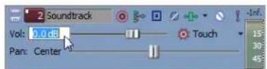 2 Soundtrack Vol: 0.0 dB Pan: Center Touch Inf. 15 30 45