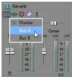 Reverb Master Bus A Bus B Center -Inf. -Inf. 9 18 27 36 45 54 0.0