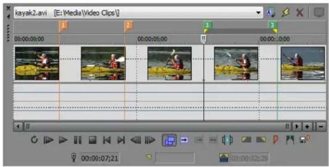 kayak2.avi [E:\Media\Video Clips] 00:00:00:00 00:00:05:00 00:00:00:00 00:00:07:21