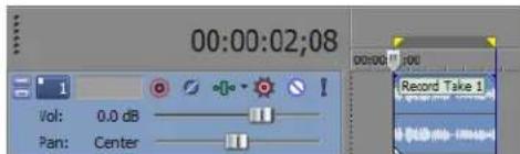 00:00:02:08 Vol: 0.0 dB Pan: Center Record Take 1