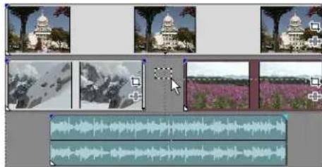 SONY Vegas Pro 10.0 - Selecting a block of events - 1