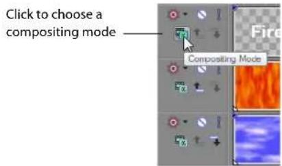 Click to choose a compositing mode Compositing Mode