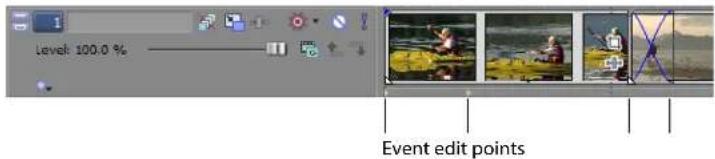 Level 100.0 % Event edit points