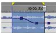 SONY Vegas Pro 10.0 - Applying envelope fades within a time selection - 1