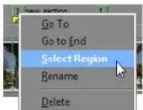 SONY Vegas Pro 10.0 - Selecting regions - 1