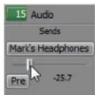 SONY Vegas Pro 10.0 - Creating a Cue (Headphone) Mix with the Mixing Console - 3