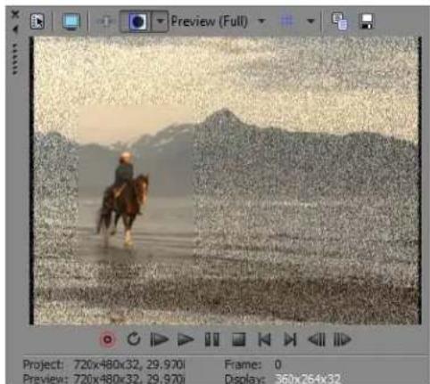 SONY Vegas Pro 10.0 - Previewing affected and unprocessed video - 1