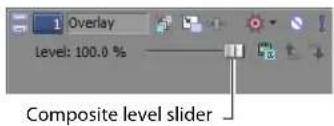 1 Overlay level: 100.0 % Composite level slider