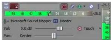 Microsoft Sound Mapper Master Vol: 0.0 dB Pan: Center