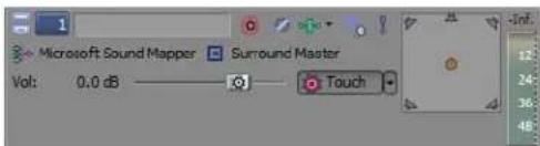 Microsoft Sound Mapper Surround Master Vol: 0.0 dB Touch