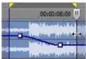 SONY Vegas Pro 10.0 - Cutting, copying, and pasting envelope points - 1