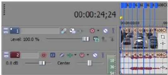 00:00:24:24 Level: 100.0 % 0.0 dB Center