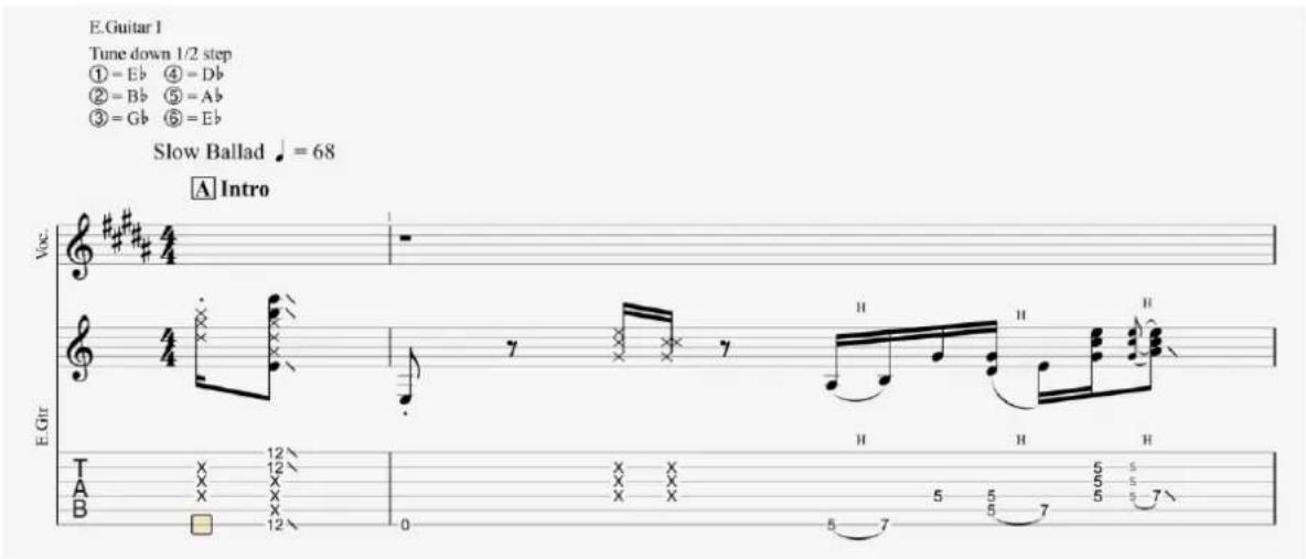 AROBAS MUSIC Guitar Pro 7 - 3/A/1/ Writing a score - 5