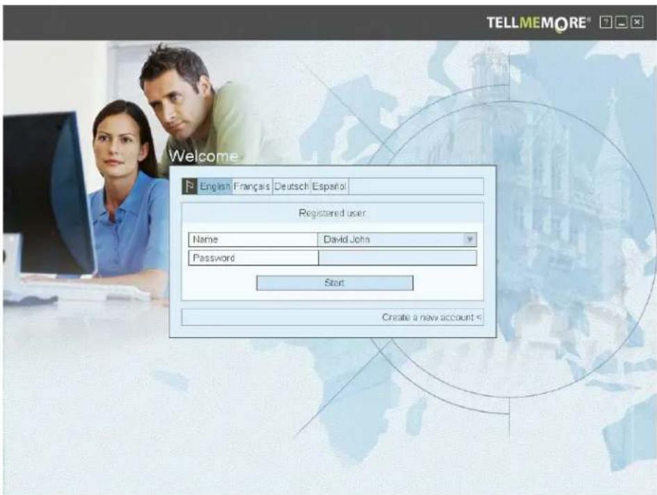 Auralog Tell me More Performance - CREATING AN ACCOUNT - 1