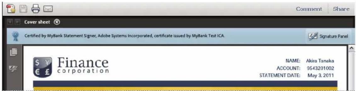 ADOBE Acrobat X Standard - Document message bar - 3