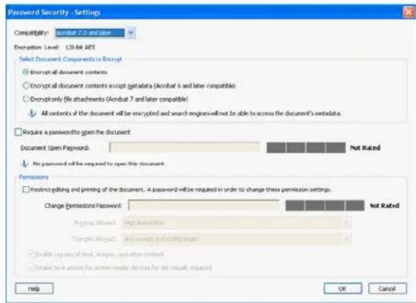 ADOBE Acrobat X Standard - Add password security - 1